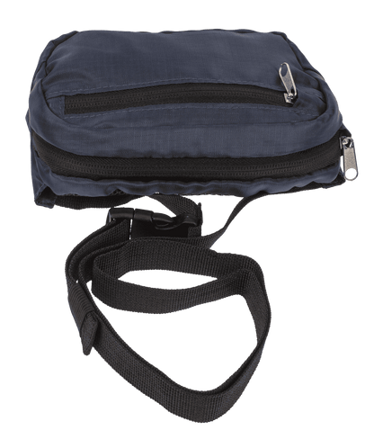 Foldable belt bag, with front & side pocket,