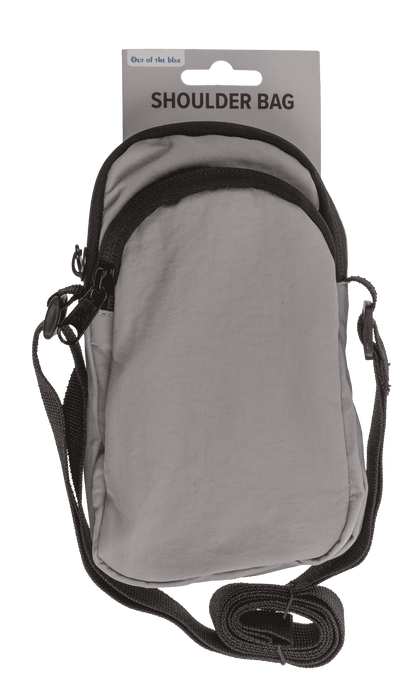 Shoulder bag, 2 main compartments + mesh pocket,