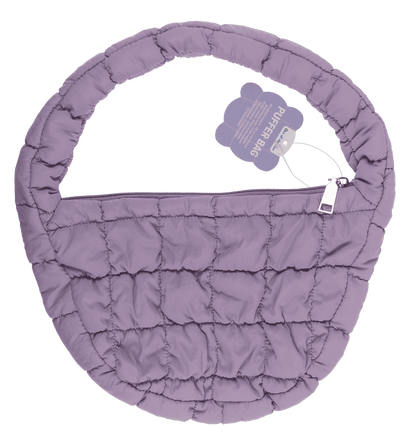 Quilted handbag, puffer bag, 28 x 21 cm,