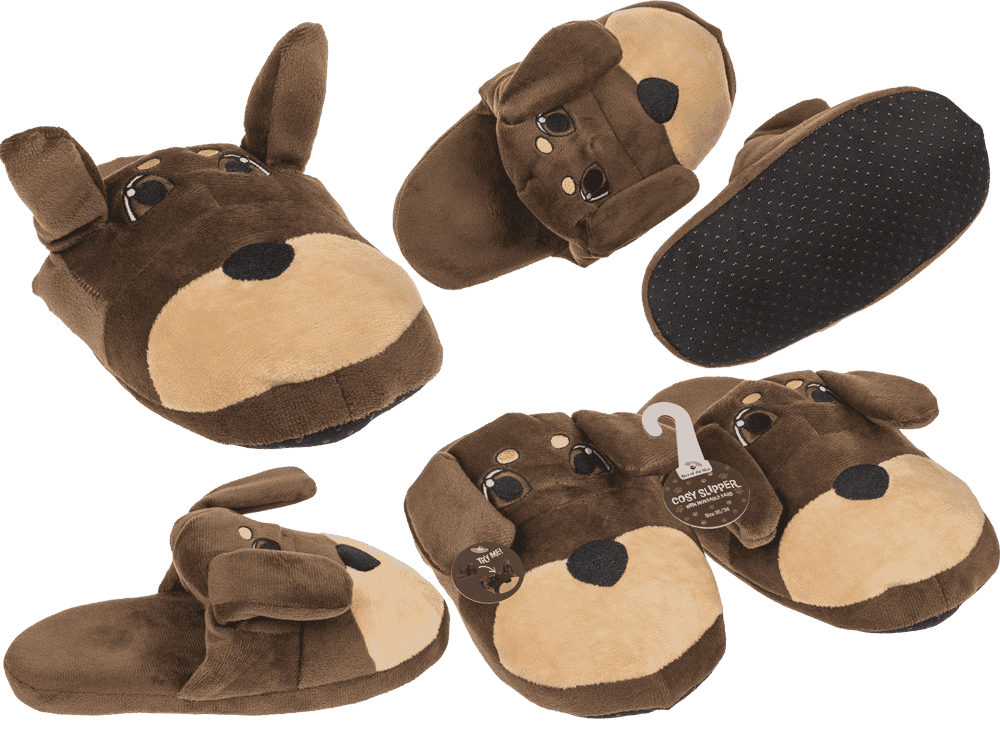 Cosy slipper with moveable ears, Dachshund,