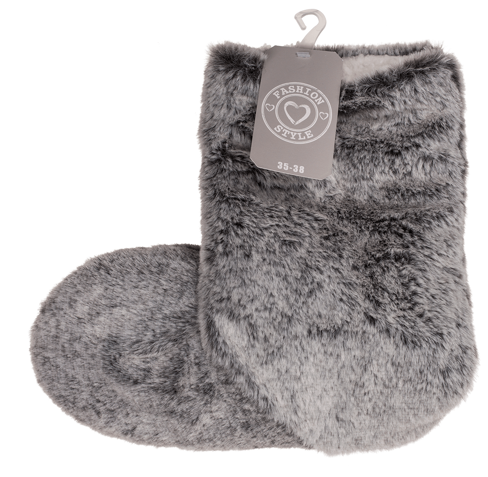 Grey colored boots woman slipper,