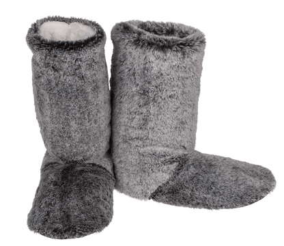 Grey colored boots woman slipper,