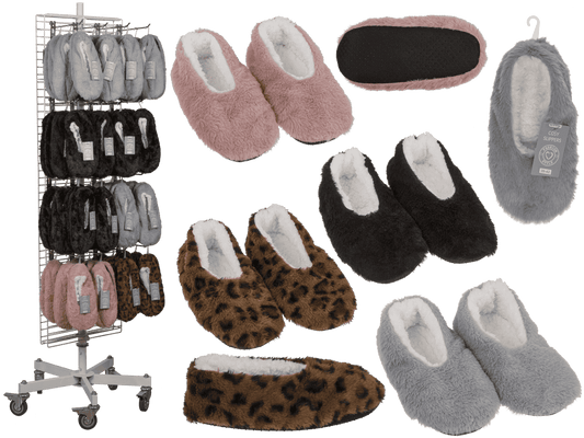 Cosy slipper with fur,