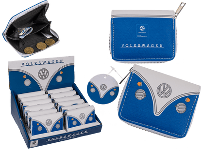 Purse, VW T1 Bus, blue, ca. 9 x 11 cm,