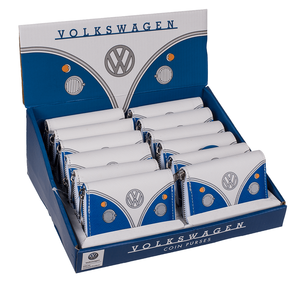 Purse, VW T1 Bus, blue, ca. 9 x 11 cm,