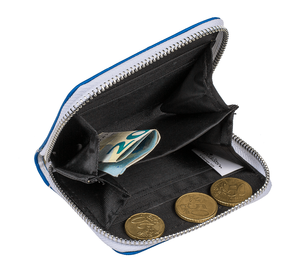 Purse, VW T1 Bus, blue, ca. 9 x 11 cm,