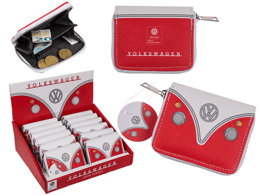 Purse, VW T1 Bus, red, ca. 9 x 11 cm,