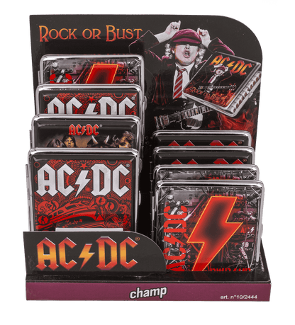 AC/DC, metal cigarette case,