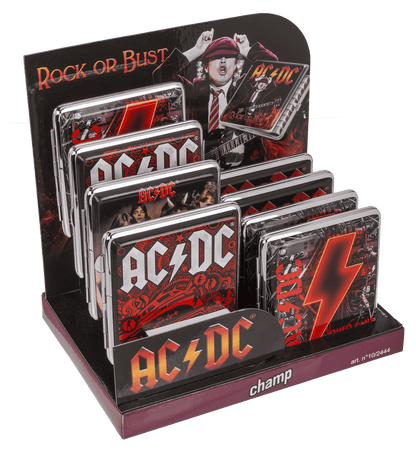 AC/DC, metal cigarette case,