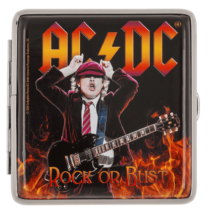 AC/DC, metal cigarette case,