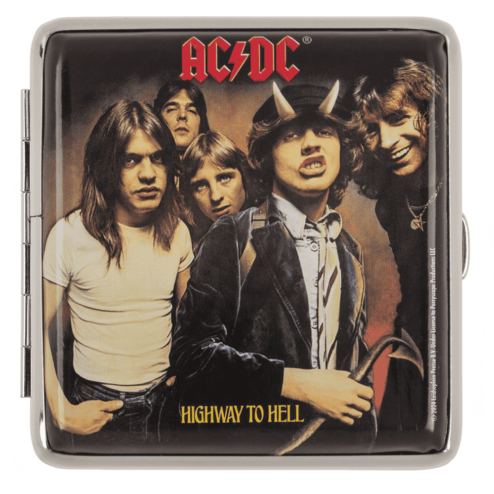 AC/DC, metal cigarette case,