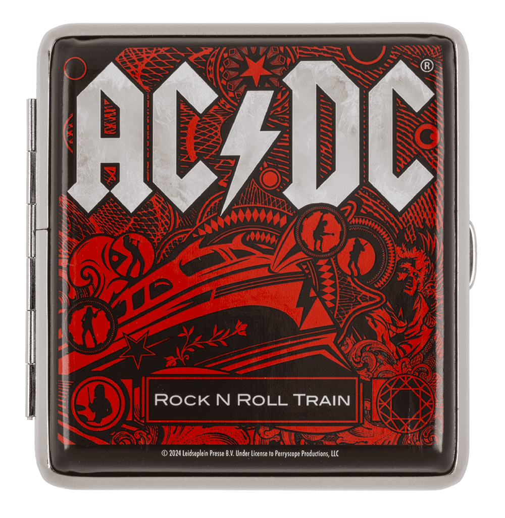 AC/DC, metal cigarette case,