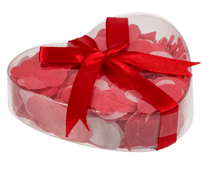 Bath confetti, Hearts, ca. 20 g in PVC gift box,