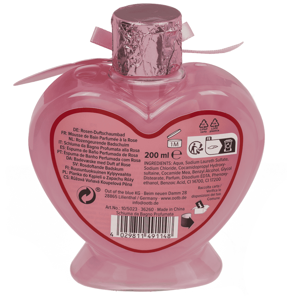 Bubble bath, Love, rose fragrance, 200 ml,