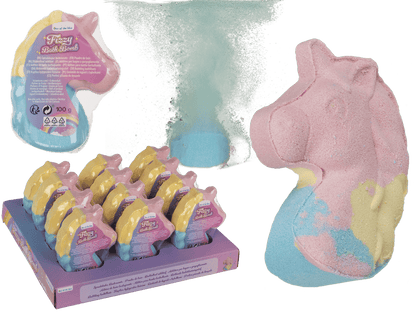 Fizzy bath bomb, Unicorn head,