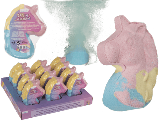 Fizzy bath bomb, Unicorn head,