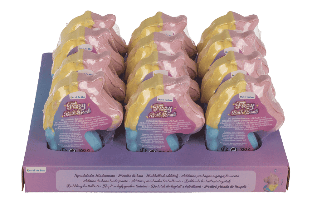 Fizzy bath bomb, Unicorn head,