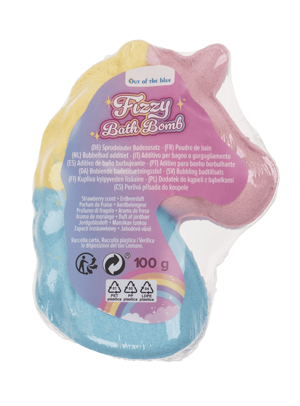 Fizzy bath bomb, Unicorn head,
