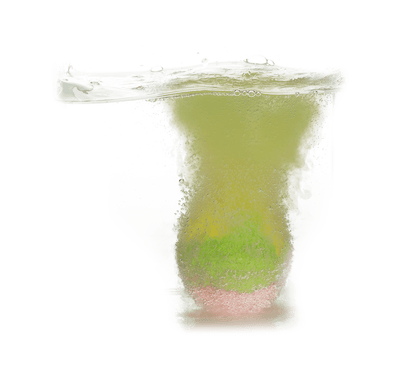 Fizzy bath bomb, Colourful, ca. 180 g,