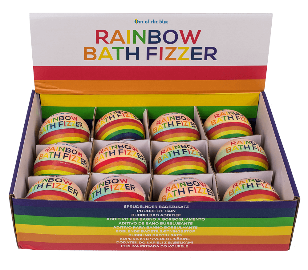 Fizzy bath bomb, Rainbow,, Pride,