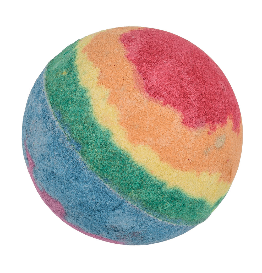 Fizzy bath bomb, Rainbow,, Pride,