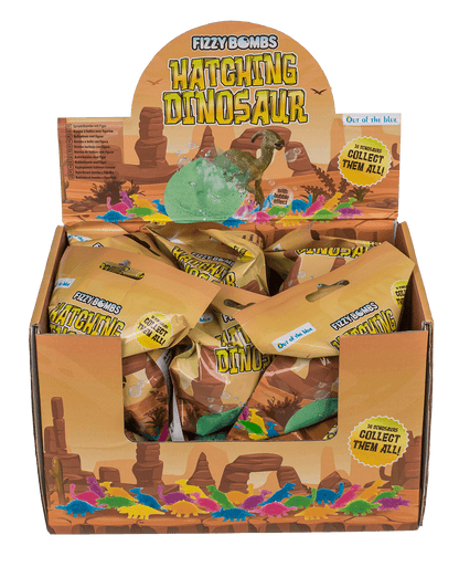 Fizzy bomb, with Dinosaur figurine,