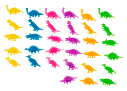 Fizzy bomb, with Dinosaur figurine,