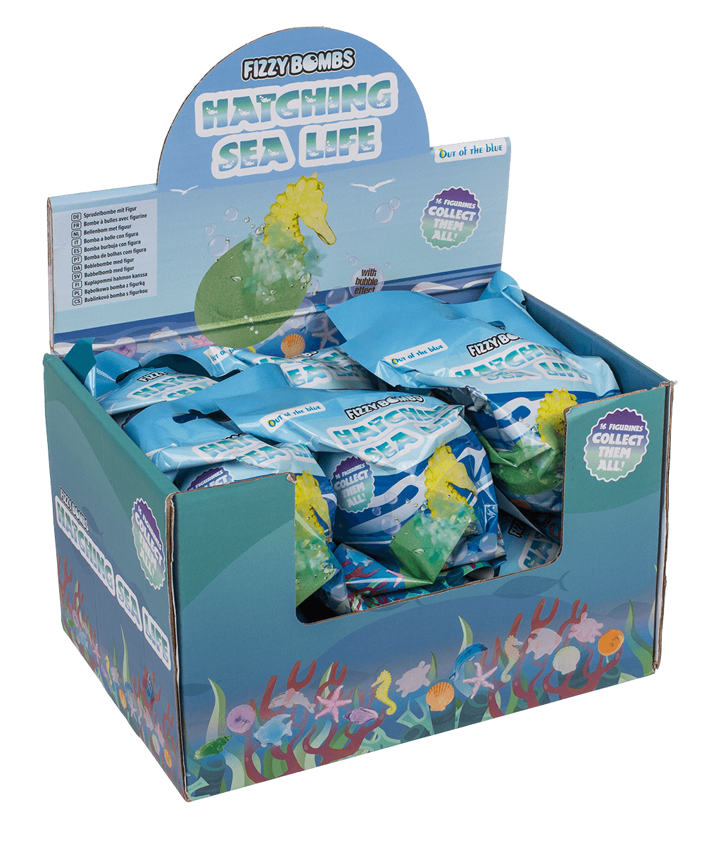 Fizzy bomb, with Sea-Life figurine,