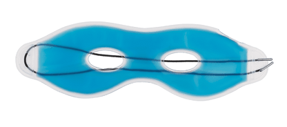 Blue eye mask with gel, ca. 24 cm,
