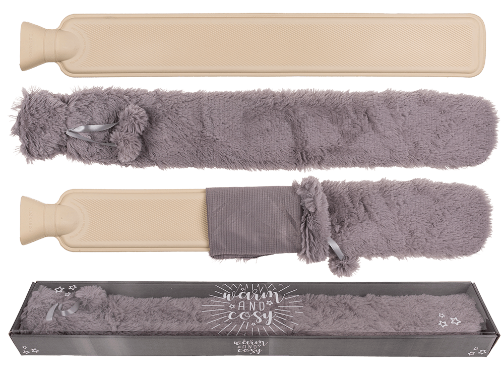 Long Hot Water Bottle, ca. 73 x 12 cm,