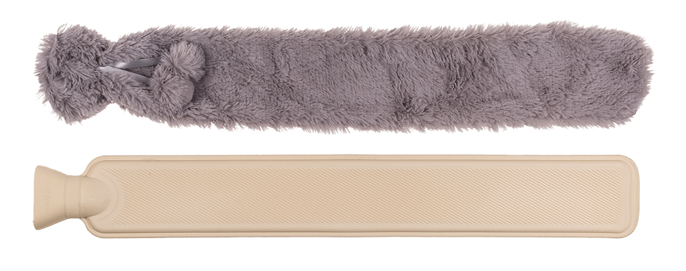 Long Hot Water Bottle, ca. 73 x 12 cm,