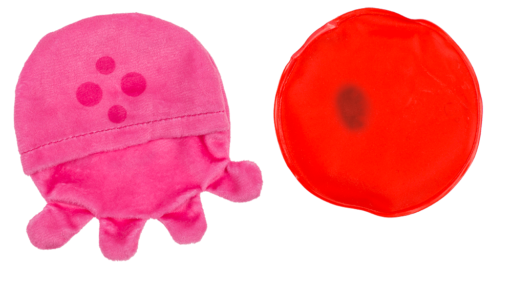 Hand warmer with plush cover,