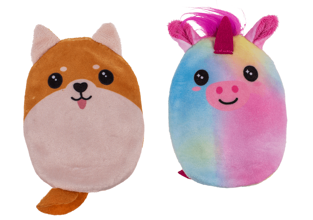 Hand warmer with plush cover,