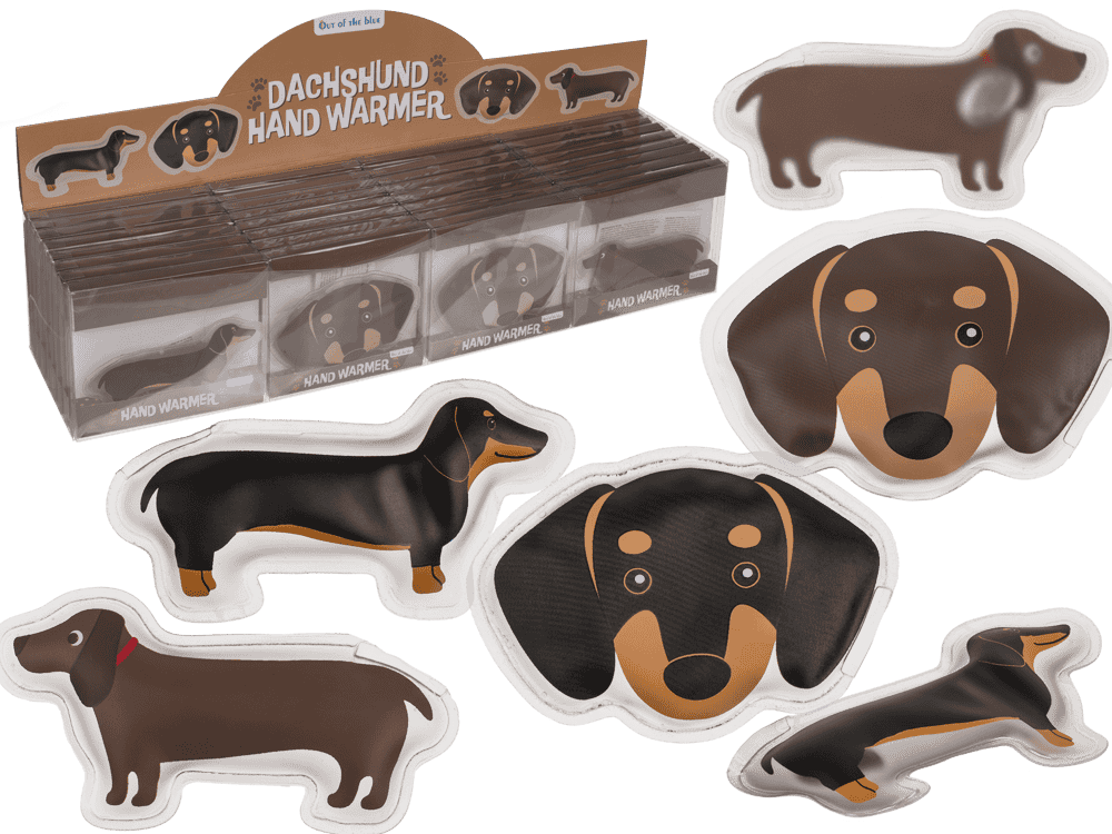 Hand warmer, Dachshund, 13 x 6 cm,