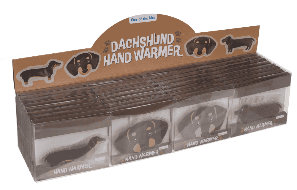 Hand warmer, Dachshund, 13 x 6 cm,