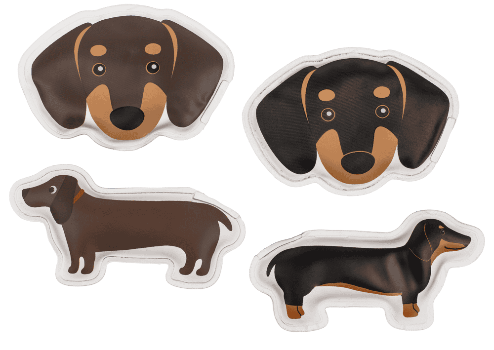 Hand warmer, Dachshund, 13 x 6 cm,
