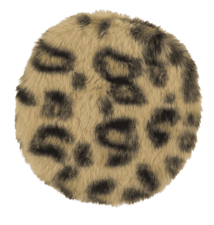 Hand warmer, leopard design, with plush cover,