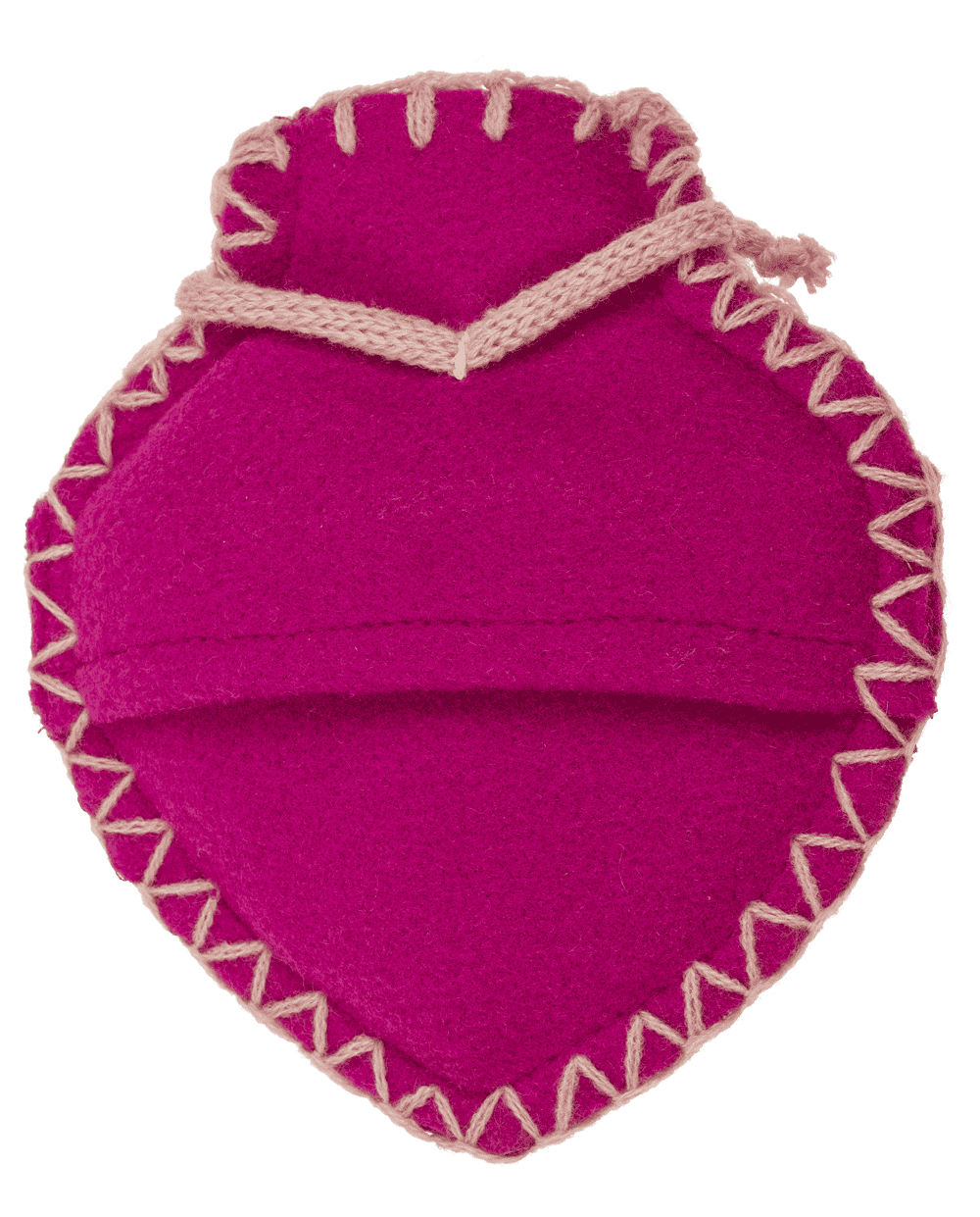 Hand warmer, Heart, with felt cover,