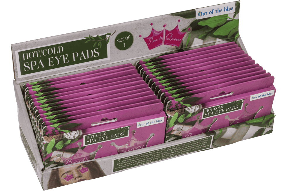Hot/Cold Spa Eye Pads, in crown shape,