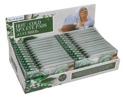 Hot/Cold Spa Eye Pads, in cucumber design,