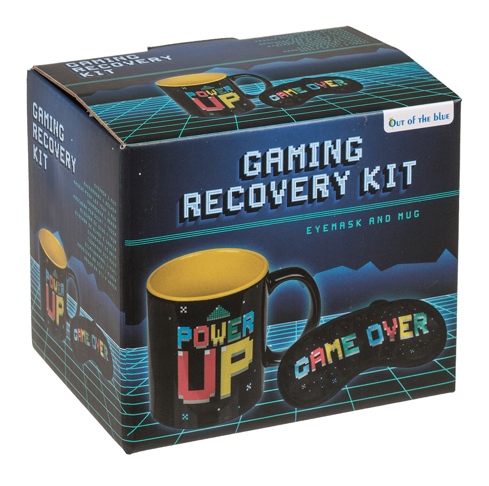 Gaming recovery kit, eye mask & cup,