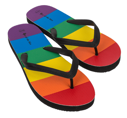 Flip Flops, Rainbow, Pride, Size 40/41