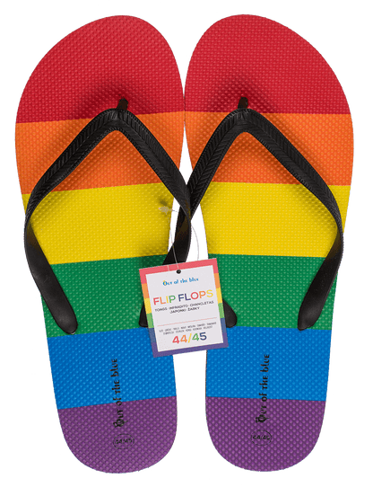 Flip Flops, Rainbow, Pride, Size 44/45