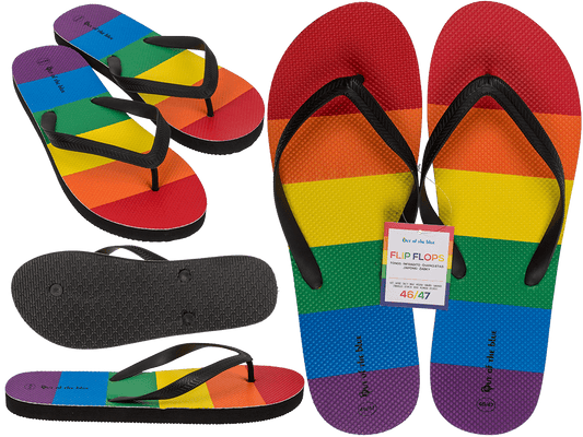 Flip Flops, Rainbow, Pride, Size 46/47