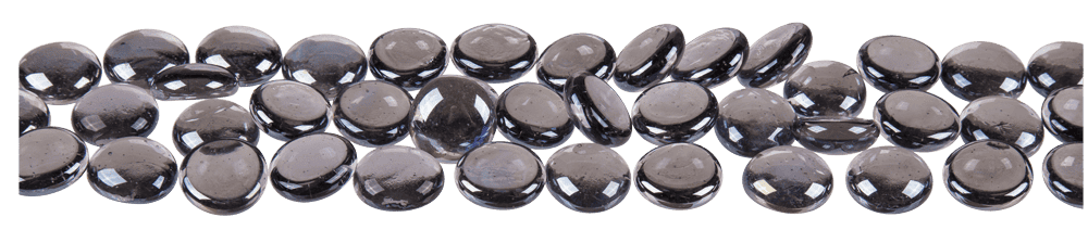 Deco glass nuggets, 6 colours ass.,