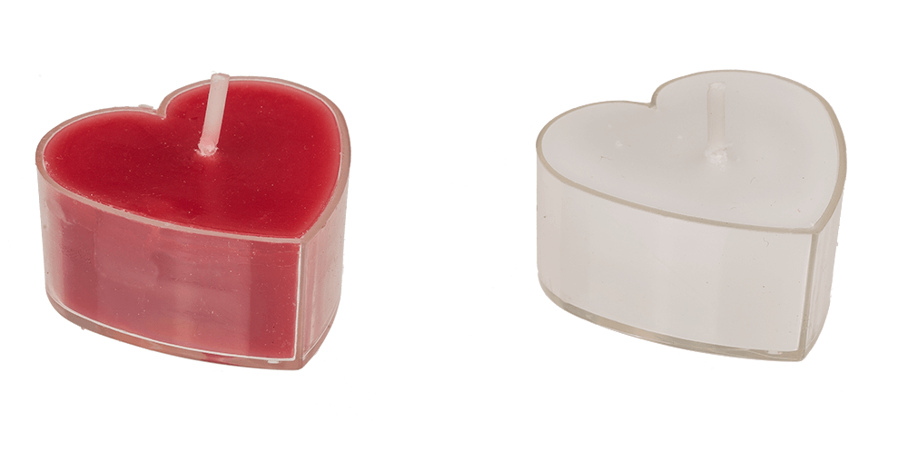 Heart shaped tea light,