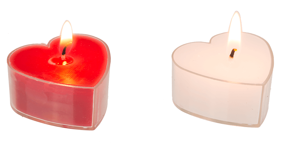 Heart shaped tea light,