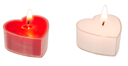 Heart shaped tea light,