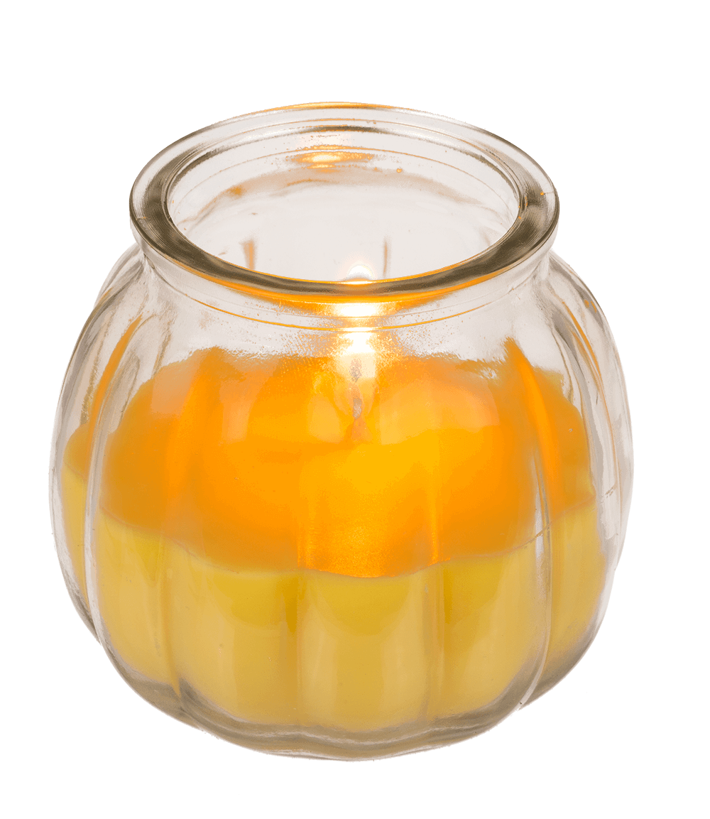 Citronella candle in glass,