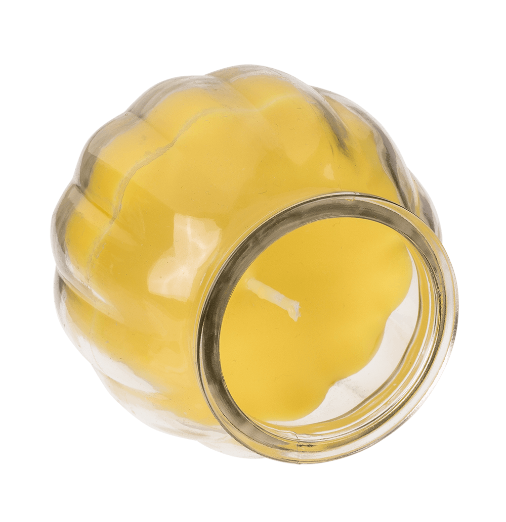 Citronella candle in glass,